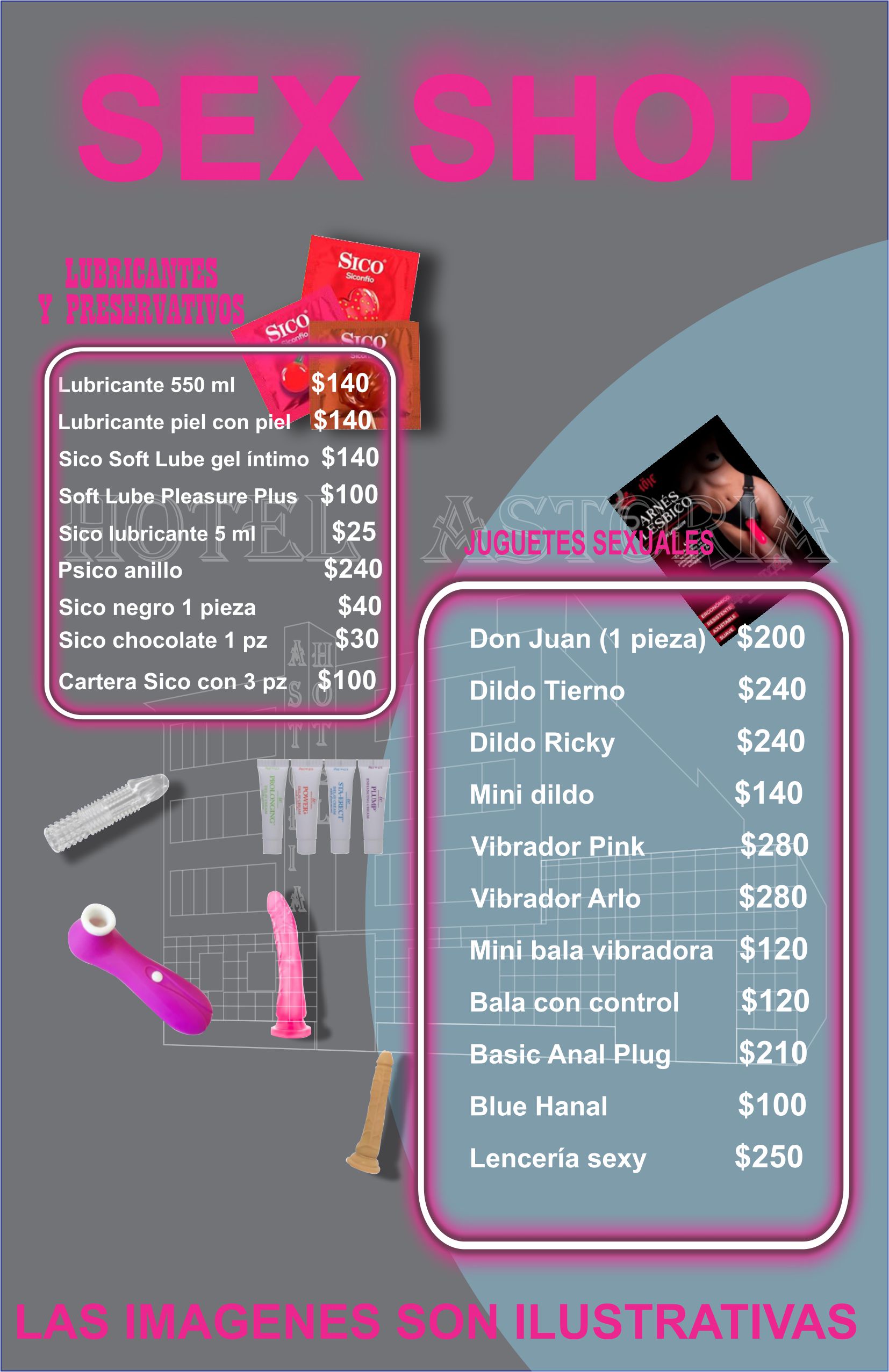 menu astoria final sex shop marzo 2026